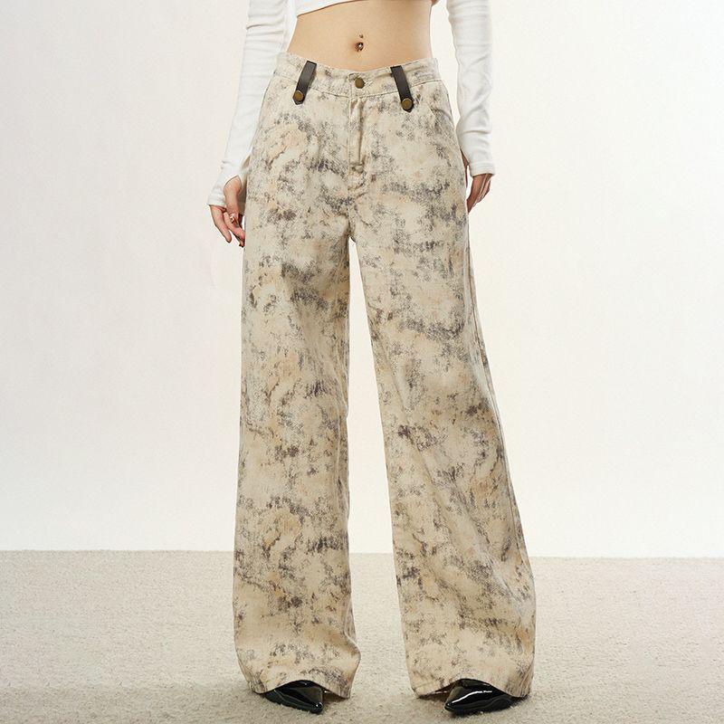 Women s High-Waisted Tie-Dye Wide-Leg Jeans - Autumn Loose Fit, Floor-Length, Slimming Trousers XXL
Women s High-Waisted Tie-Dye Wide-Leg Jeans - Autumn Loose Fit, Floor-Length, Slimming Trousers XXL