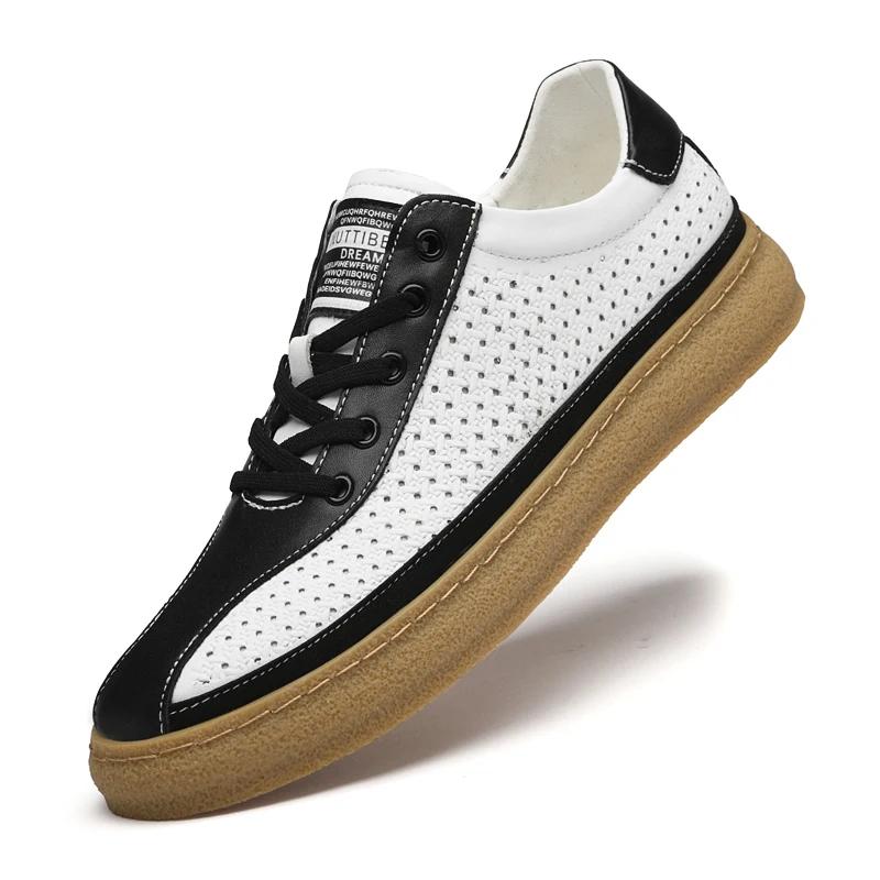 Fashion Summer Lightweight Men Leather Punching Flats Luxury Brand Breathable Man Driving Shoe Soft Soled Lace-up Leather Sneakers Shoes 37
Fashion Summer Lightweight Men Leather Punching Flats Luxury Brand Breathable Man Driving Shoe Soft Soled Lace-up Leather Sneakers Shoes 37