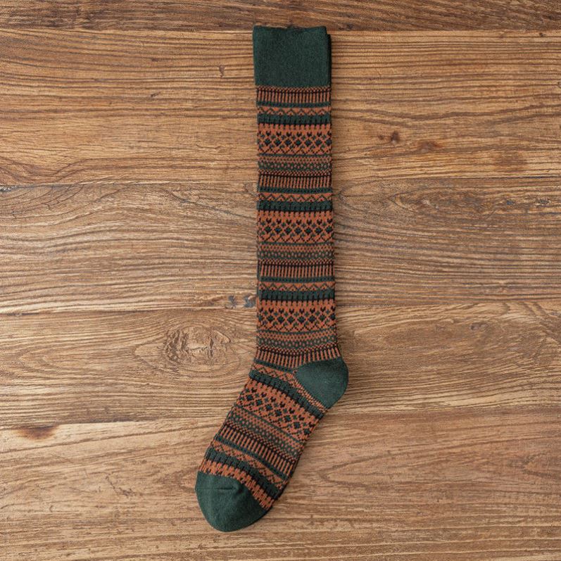 Женские осенние ретро модные и универсальные длинные гольфы до икр 1 pair темно-зеленого
Женские осенние ретро модные и универсальные длинные гольфы до икр 1 pair темно-зеленого