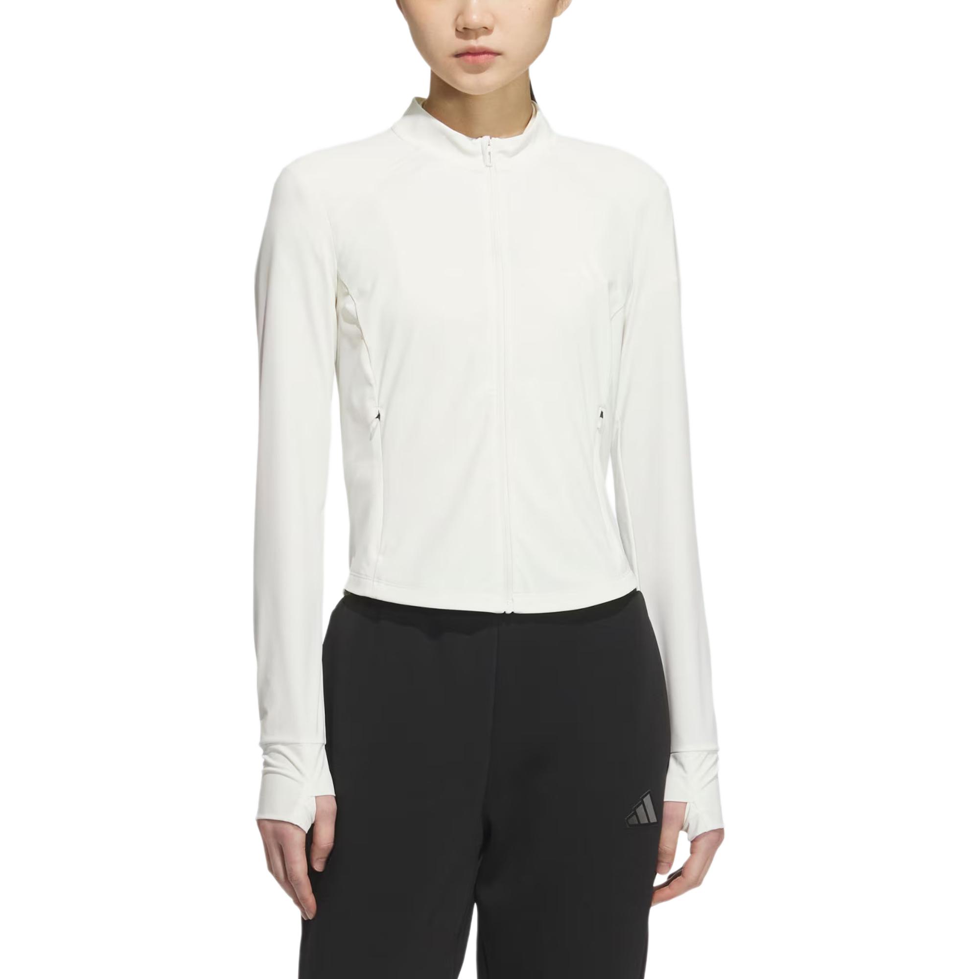 Adidas Tech Knit Logo Solid Color Sun Protection Slim Fit Stand Collar Long Sleeve Jacket Women Jacket Han-Jade-White KE5779 L
Adidas Tech Knit Logo Solid Color Sun Protection Slim Fit Stand Collar Long Sleeve Jacket Women Jacket Han-Jade-White KE5779 L