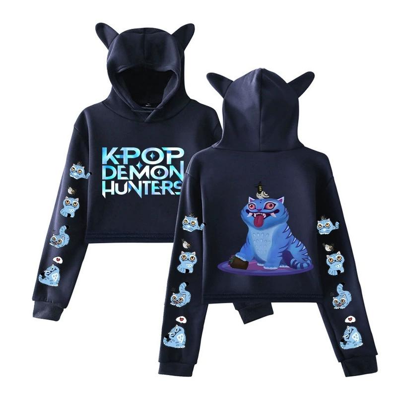European American Trendy Anime KPop Demon Hunters Cartoon Derpy Tiger Print Cat Ear Cropped Hoodie Autumn and Winter Casual Sweatshirt XXS темно-синього кольору
European American Trendy Anime KPop Demon Hunters Cartoon Derpy Tiger Print Cat Ear Cropped Hoodie Autumn and Winter Casual Sweatshirt XXS темно-синього кольору