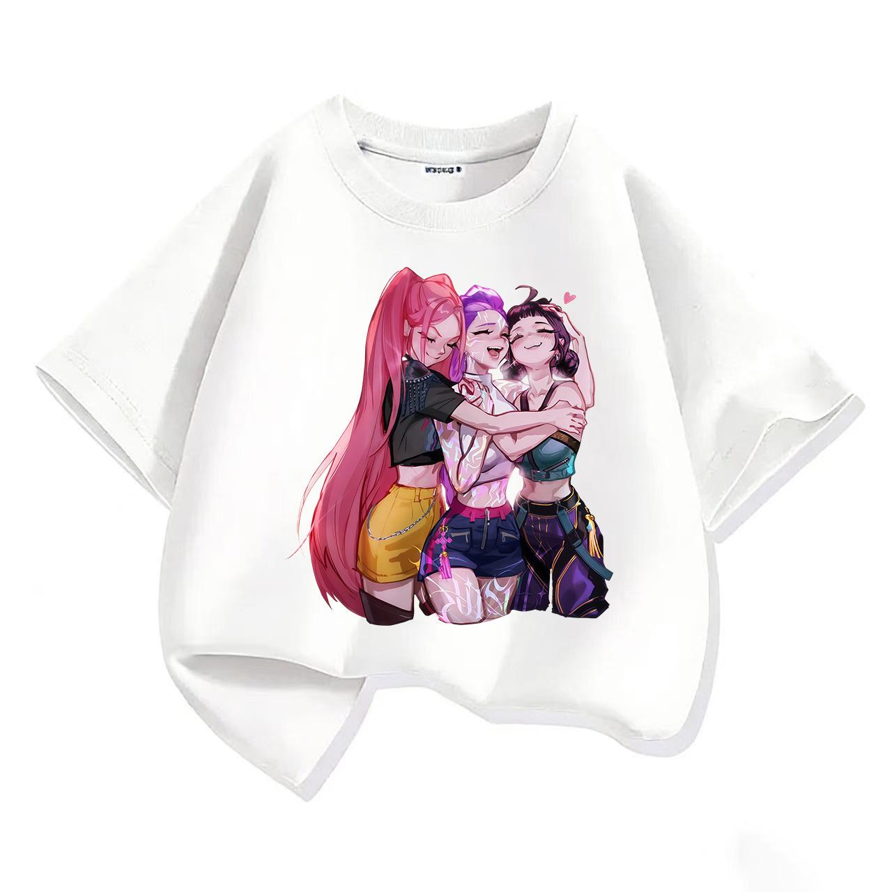 Summer Children s Short-Sleeve Kpop Demon Hunter Hunting Girl Group Cartoon Print T-Shirt 100
Summer Children s Short-Sleeve Kpop Demon Hunter Hunting Girl Group Cartoon Print T-Shirt 100