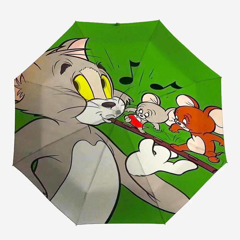1pc Tom and Jerry Automatic Folding Umbrella - Compact 8-Rib Design, Durable Plastic & Iron1105L
1pc Tom and Jerry Automatic Folding Umbrella - Compact 8-Rib Design, Durable Plastic & Iron1105L