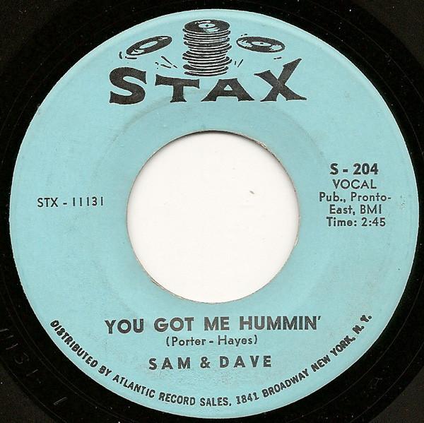 7inch Record SAM DAVE You Got Me Hummin S204 STAX 1966 US SoulFunk Used
7inch Record SAM DAVE You Got Me Hummin S204 STAX 1966 US SoulFunk Used
