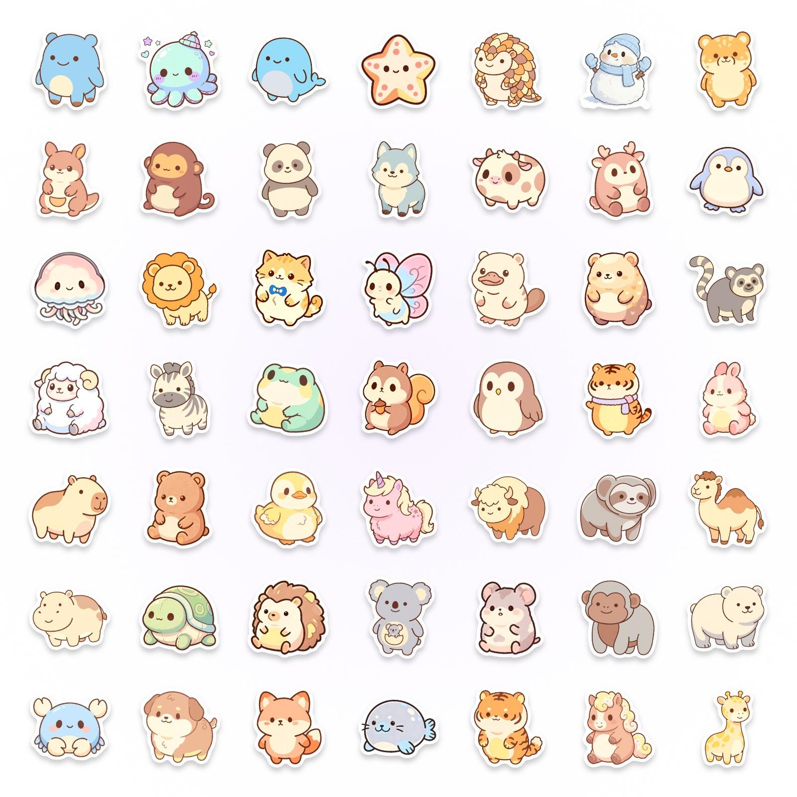 Dedicated To 50 Cartoon Mini Animal Stickers, Cute Healing And Cute Expression Stickers, Waterproof And Not Torn Can Be Ordered.
Dedicated To 50 Cartoon Mini Animal Stickers, Cute Healing And Cute Expression Stickers, Waterproof And Not Torn Can Be Ordered.