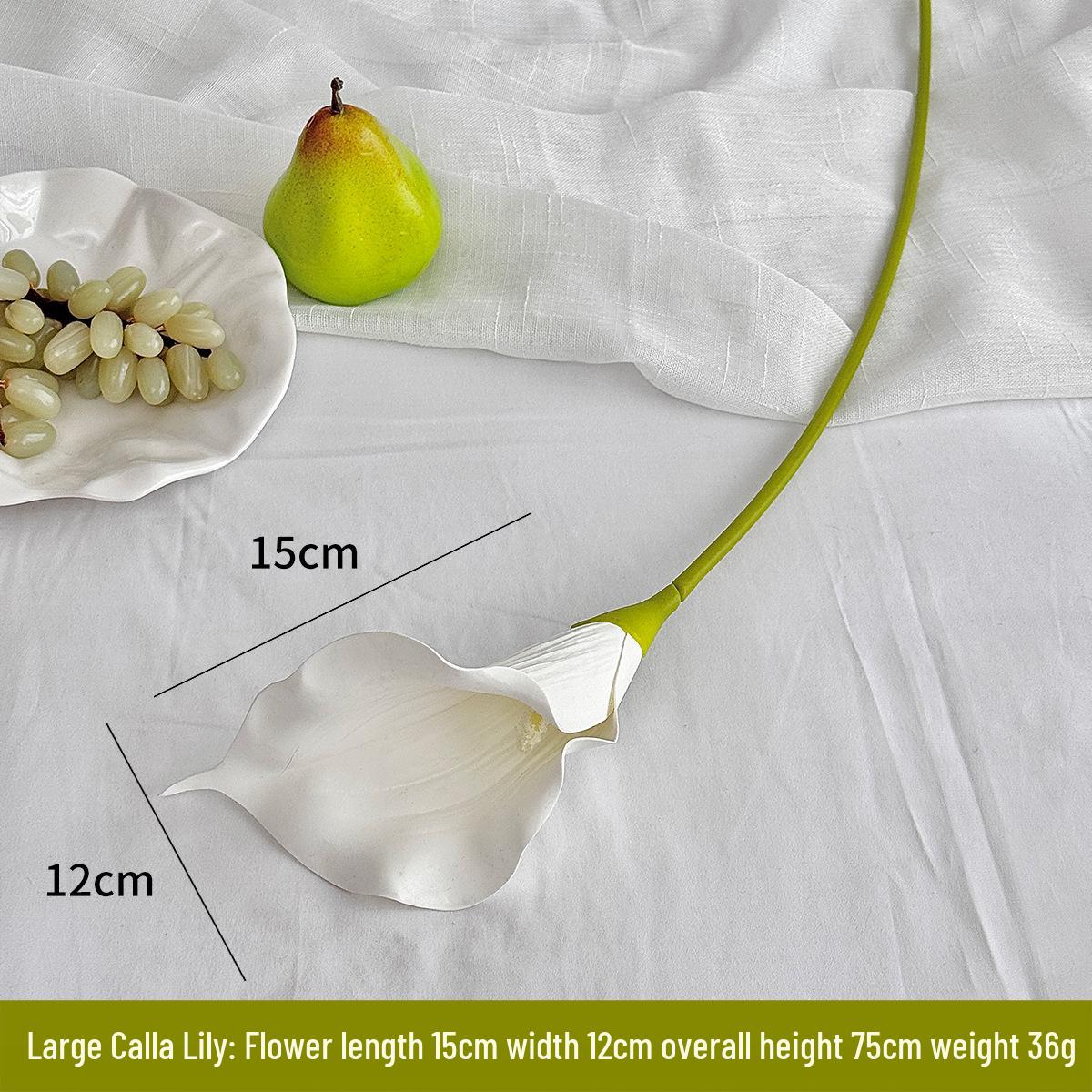 Елегантна штучна квітка кали на довгому стеблі для домашнього та весільного декору
Елегантна штучна квітка кали на довгому стеблі для домашнього та весільного декору