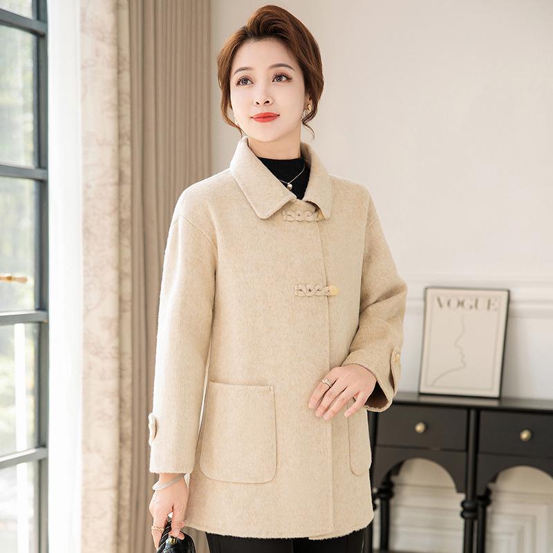 Mother s High-End Wool Coat for Middle-Aged & Elderly Women - Double-Sided, Mid-Length, Autumn/Winter Lapel Jacket M (90-130 jin) бежевый
Mother s High-End Wool Coat for Middle-Aged & Elderly Women - Double-Sided, Mid-Length, Autumn/Winter Lapel Jacket M (90-130 jin) бежевый