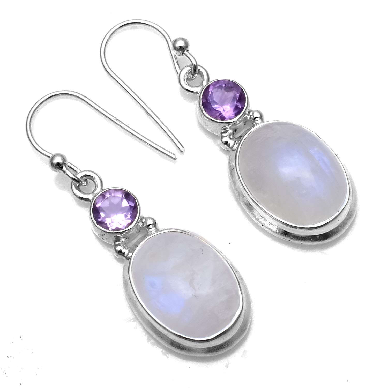 Rainbow Moonstone Gemstone Earrings Solid 925 Sterling Silver Handmade Earrings Jewelry Gift For Women And Girls E-1503
Rainbow Moonstone Gemstone Earrings Solid 925 Sterling Silver Handmade Earrings Jewelry Gift For Women And Girls E-1503