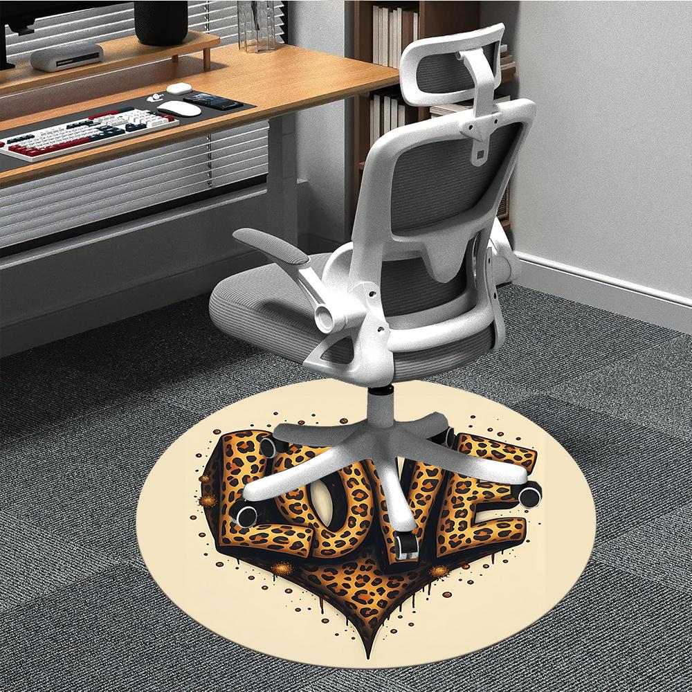 1pc Leopard Love Office Round Area Rug, Indoor Mat Suitable ForOffice, Under Office Chairs Bedroom Living Room Home Decor, Room Decot198 80cm by 80cm
1pc Leopard Love Office Round Area Rug, Indoor Mat Suitable ForOffice, Under Office Chairs Bedroom Living Room Home Decor, Room Decot198 80cm by 80cm