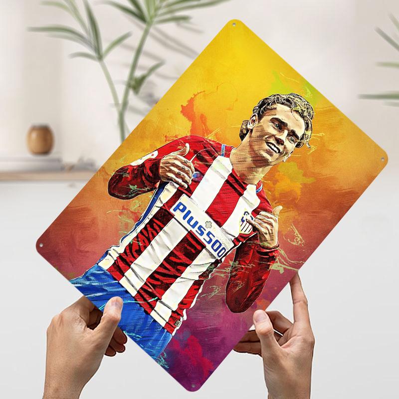 Antoine Griezmann Printed Poster Customized Wall Art Retro Vintage Metal Tin Signs for Room Decoration Home Decor Accessories 20x30cm(7.8x11.8inch)
Antoine Griezmann Printed Poster Customized Wall Art Retro Vintage Metal Tin Signs for Room Decoration Home Decor Accessories 20x30cm(7.8x11.8inch)