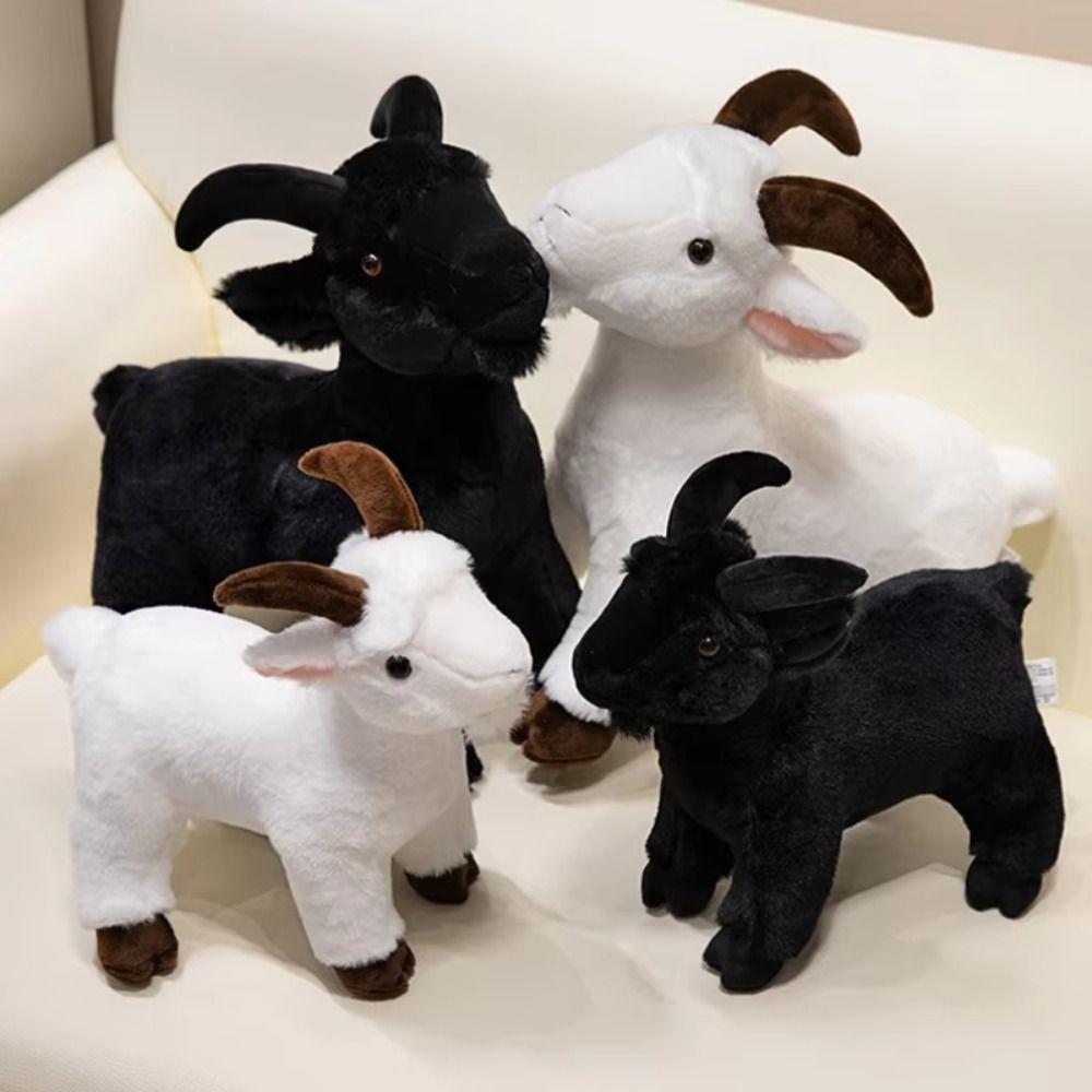 PP Cotton Horned Sheep Plush Toys Cute Animal Baby Goat Plush Doll Valentine s Day Gifts 30cm білий
PP Cotton Horned Sheep Plush Toys Cute Animal Baby Goat Plush Doll Valentine s Day Gifts 30cm білий