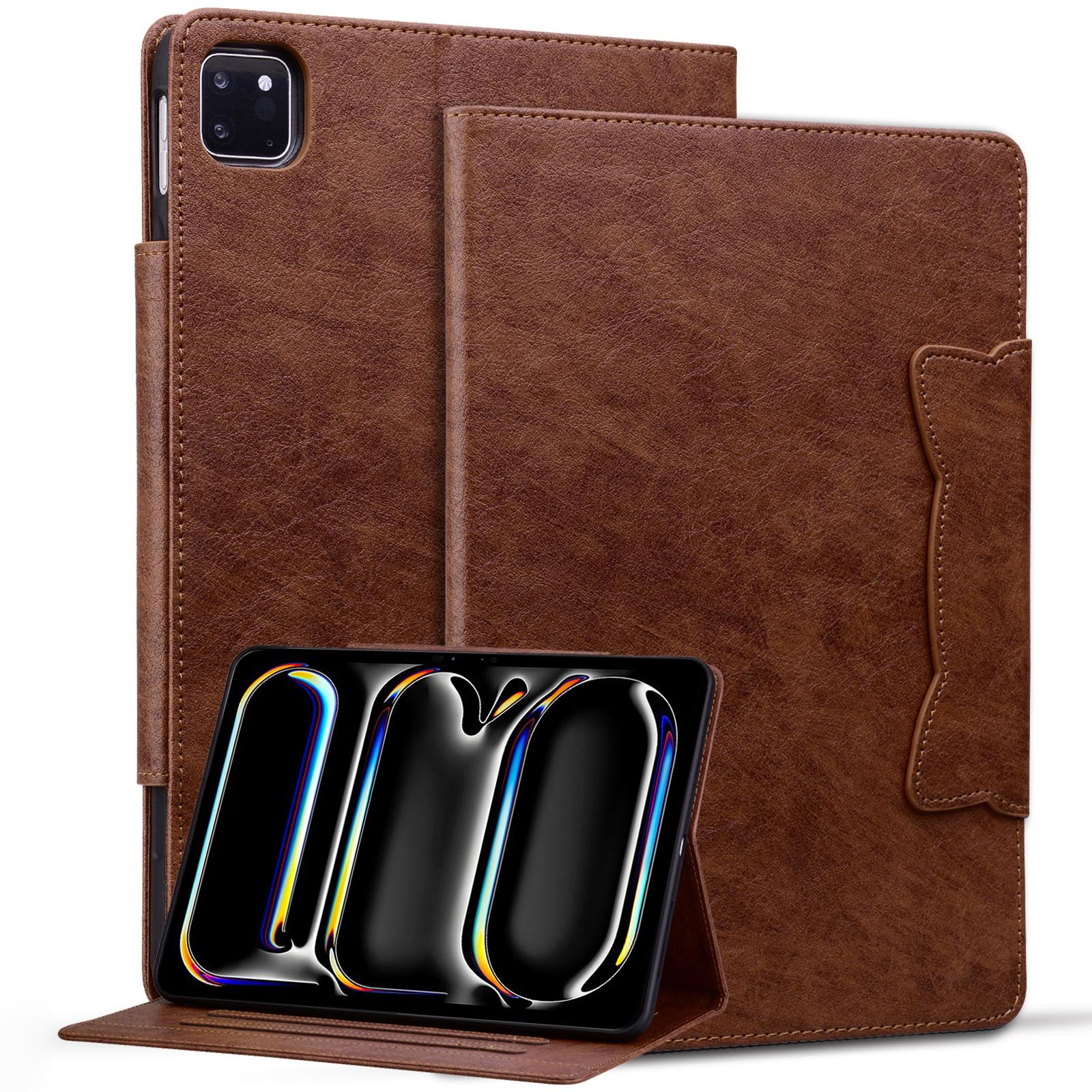 For iPad Pro 11 (2025)/11 (2024) Case PU Leather Folio Stand Tablet Cover Cat-Shaped Magnetic Clasp A
For iPad Pro 11 (2025)/11 (2024) Case PU Leather Folio Stand Tablet Cover Cat-Shaped Magnetic Clasp A