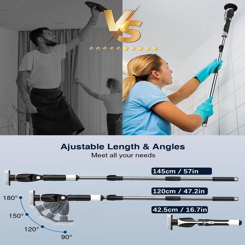 Multifunctional Electric Rotating Cleaning Brush Adjustable Long Handle Bathroom Floor Tile 7-in-1 Electric Cleaning Brush
Multifunctional Electric Rotating Cleaning Brush Adjustable Long Handle Bathroom Floor Tile 7-in-1 Electric Cleaning Brush
