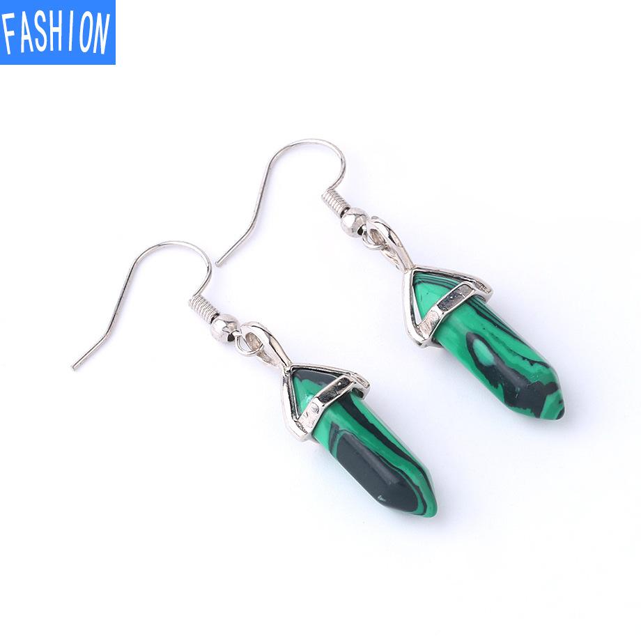 Популярные классические серьги в Европе и Америке, подвеска из натуральных кристаллов с полудрагоценными камнями и шестиугольной призмой, серьги в форме пули peacock
Популярные классические серьги в Европе и Америке, подвеска из натуральных кристаллов с полудрагоценными камнями и шестиугольной призмой, серьги в форме пули peacock