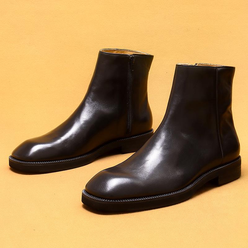 Promotional Genuine Leather Martin Boots - British Retro Style with Square Toe and Zipper 42
Promotional Genuine Leather Martin Boots - British Retro Style with Square Toe and Zipper 42