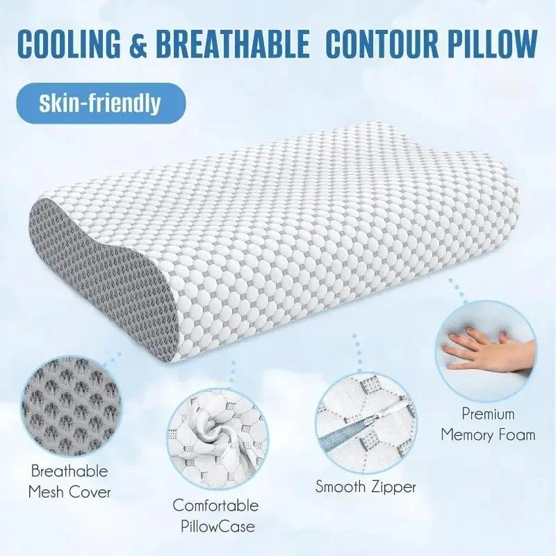 Neck and Shoulder Pain Relief Memory Sponge Pillow Slow Rebound Breathable Deep Sleep Neck Pillow Soft Cool Neck Pillow синий
Neck and Shoulder Pain Relief Memory Sponge Pillow Slow Rebound Breathable Deep Sleep Neck Pillow Soft Cool Neck Pillow синий