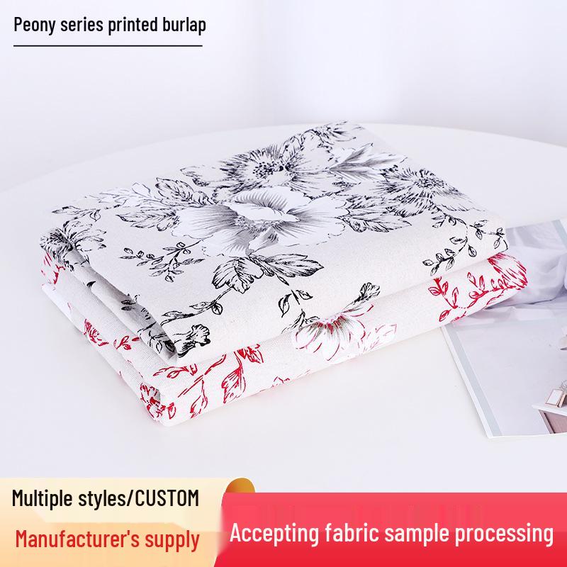 Burlap Sofa & Cushion Fabric, Imitation Cotton/Linen, Tie-Dye Background & Table Cloth Black Peony
Burlap Sofa & Cushion Fabric, Imitation Cotton/Linen, Tie-Dye Background & Table Cloth Black Peony