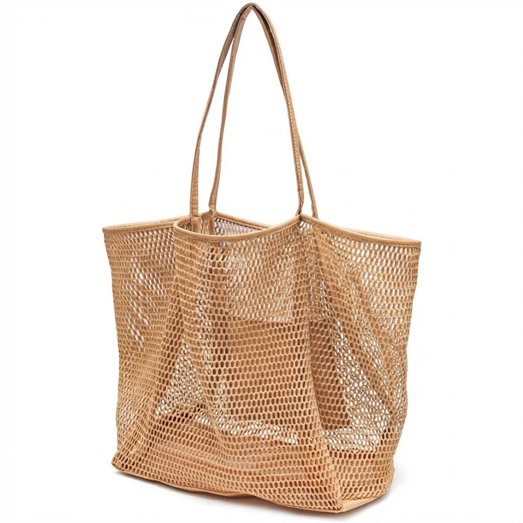 Large Capacity Foldable Nylon Mesh Shoulder Bag Beach Tote Travel Shopping Bag with Drawstring Waterproof Lightweight Portable
Large Capacity Foldable Nylon Mesh Shoulder Bag Beach Tote Travel Shopping Bag with Drawstring Waterproof Lightweight Portable