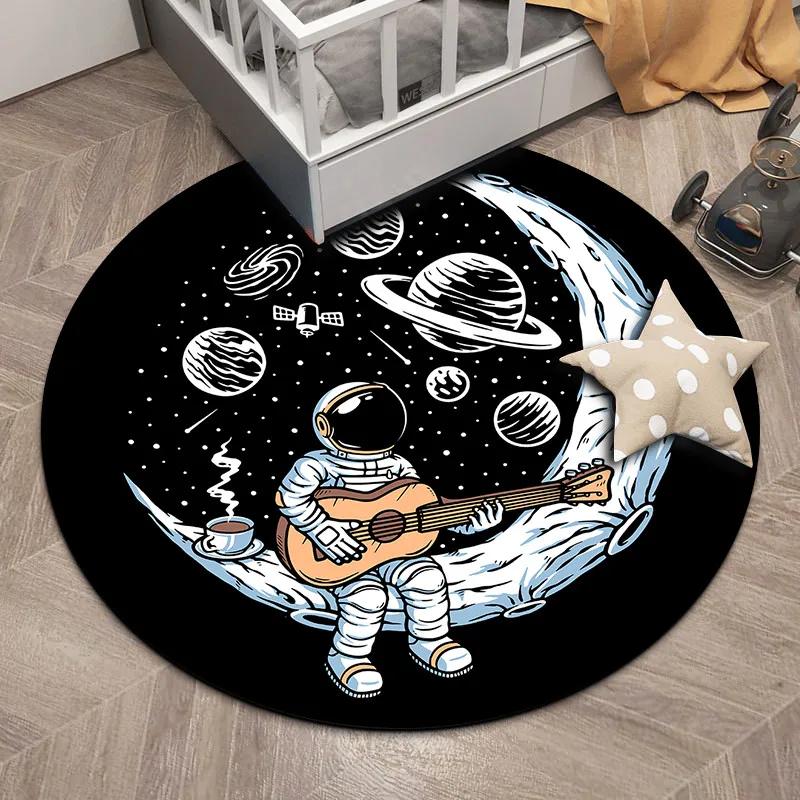 Круглый ковер с мультяшным астронавтом – Черный космический коврик для детской комнаты или спальни – Нескользящий декор для игровой комнаты, Детский подарок Diameter 90cm(35in)
Круглый ковер с мультяшным астронавтом – Черный космический коврик для детской комнаты или спальни – Нескользящий декор для игровой комнаты, Детский подарок Diameter 90cm(35in)