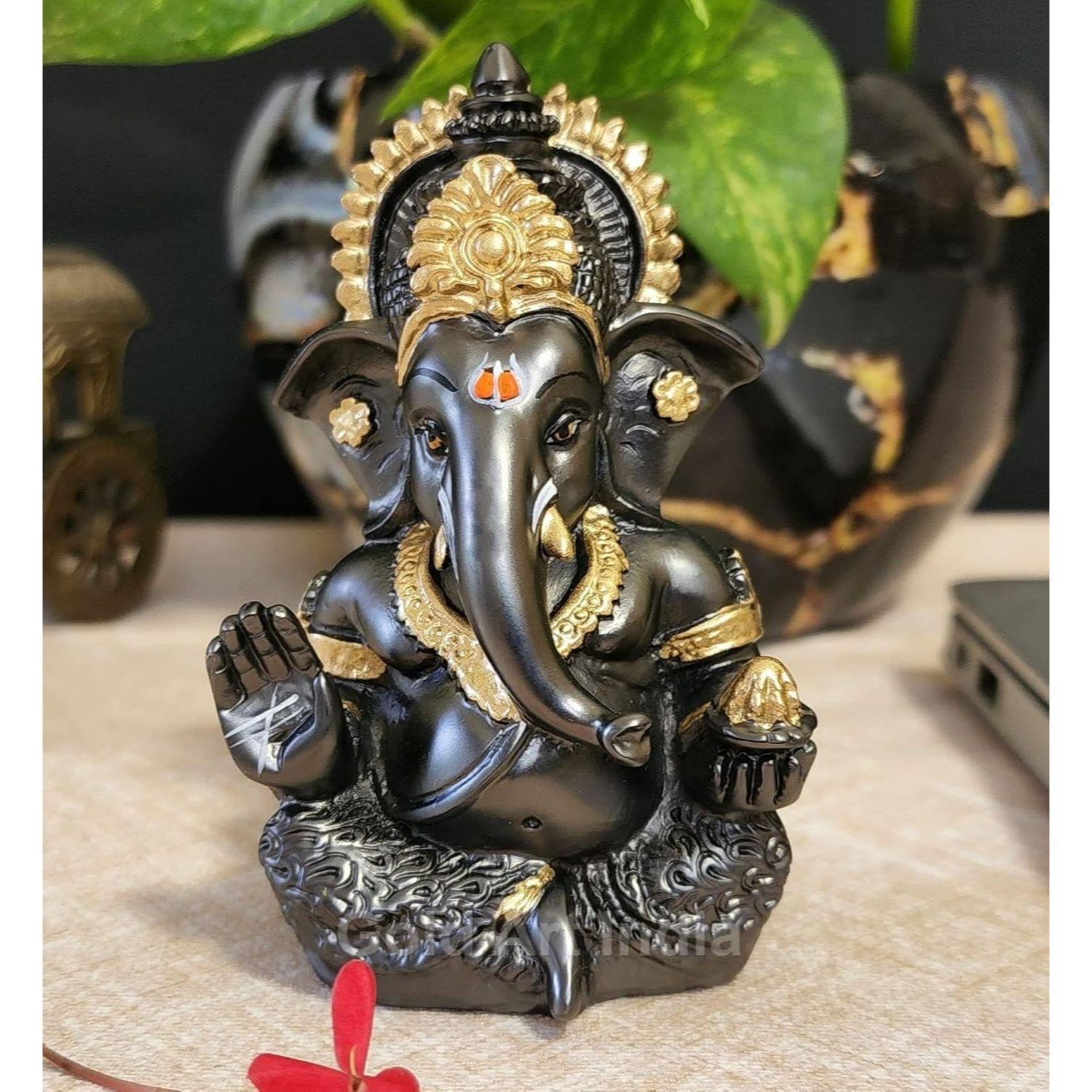 Ganesha Idol (3.5 ) - Electroplated Magnet-Color with Golden Jewelry - Perfect for Home or Car Dashboard, Resin, Idol
Ganesha Idol (3.5 ) - Electroplated Magnet-Color with Golden Jewelry - Perfect for Home or Car Dashboard, Resin, Idol