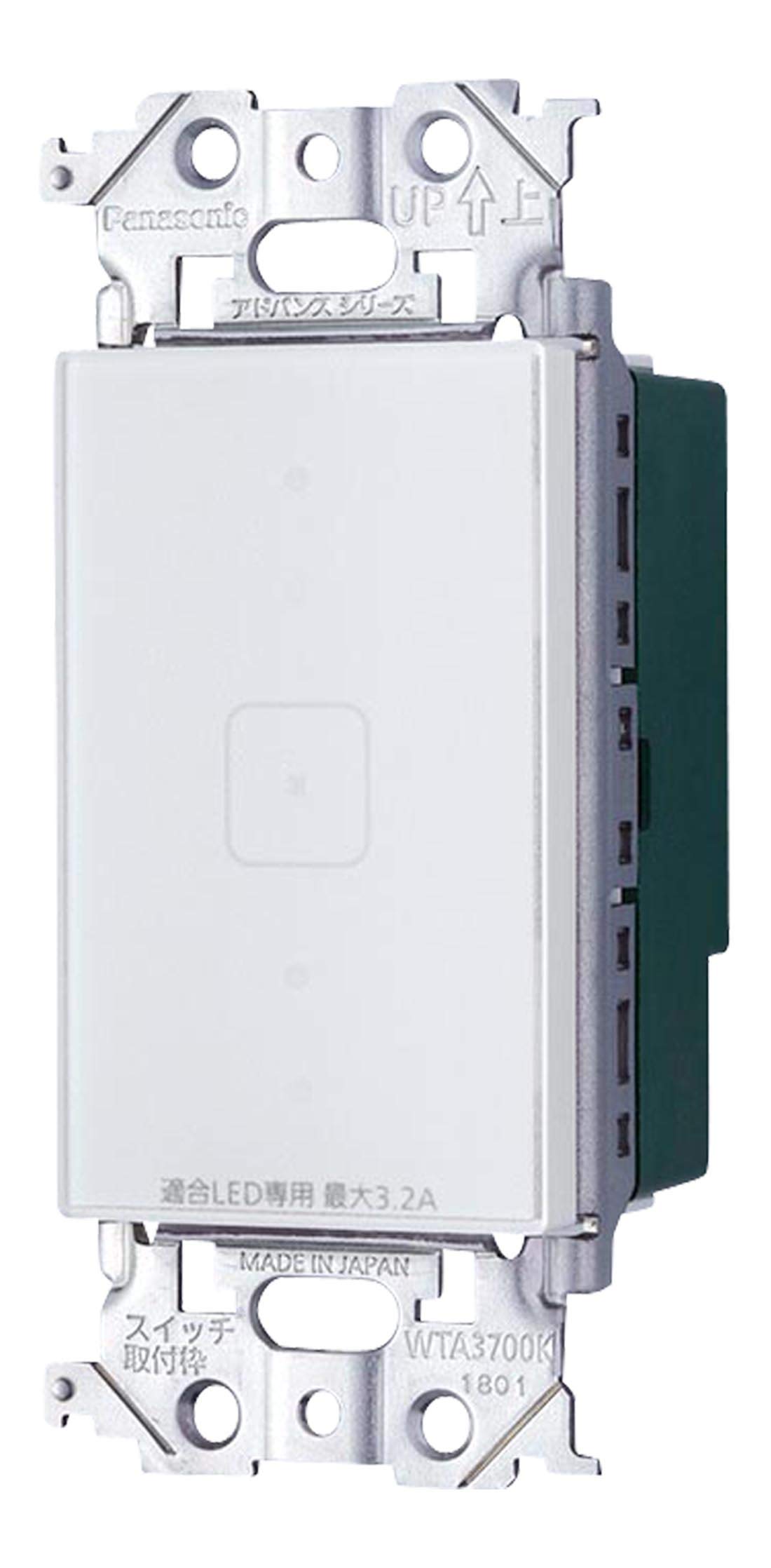 Panasonic Advanced S Touch LED Dimming SW for Compatible Phase Matte White WTY54173W (Main Device/Receiver) (3.2A LEDs) (Reverse Type)
Panasonic Advanced S Touch LED Dimming SW for Compatible Phase Matte White WTY54173W (Main Device/Receiver) (3.2A LEDs) (Reverse Type)