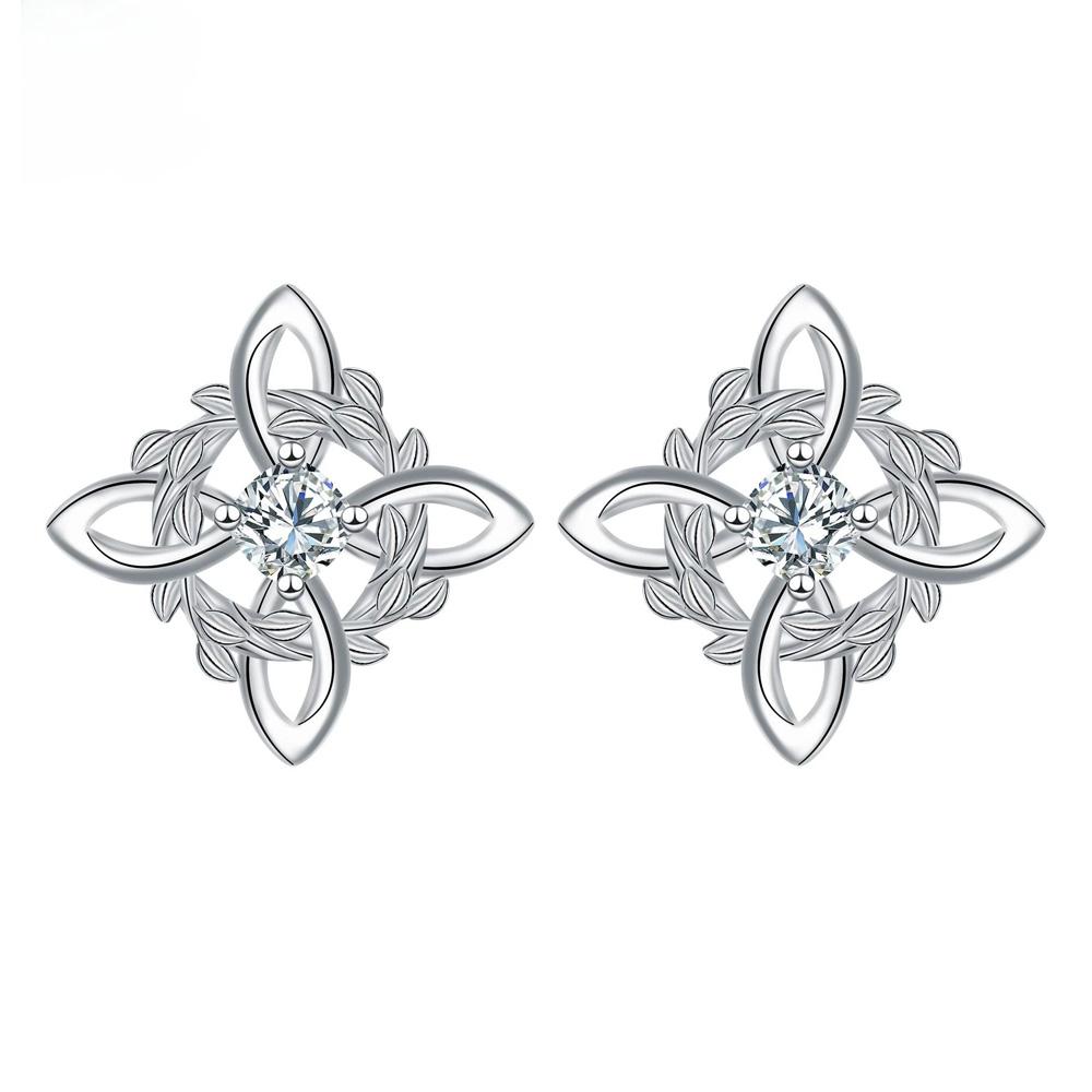 Silver Wreath Witches Knot Stud Earrings for Women Original Zircon Protection Amulet Earring Nudo De Bruja Jewelry белый
Silver Wreath Witches Knot Stud Earrings for Women Original Zircon Protection Amulet Earring Nudo De Bruja Jewelry белый