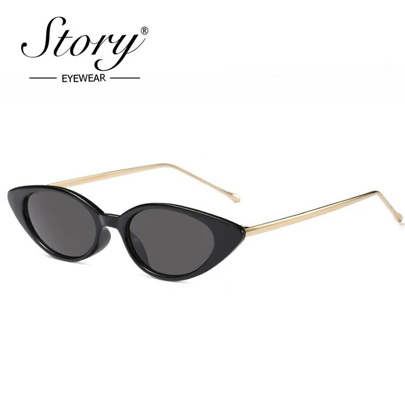 STORY Маленькі сонцезахисні окуляри «котяче око» Жіночі 2018 Мода Vinatge Retro Skinny Slim Small Metal Frame Sun Glasses UV400 Goggles Women as picture
STORY Маленькі сонцезахисні окуляри «котяче око» Жіночі 2018 Мода Vinatge Retro Skinny Slim Small Metal Frame Sun Glasses UV400 Goggles Women as picture