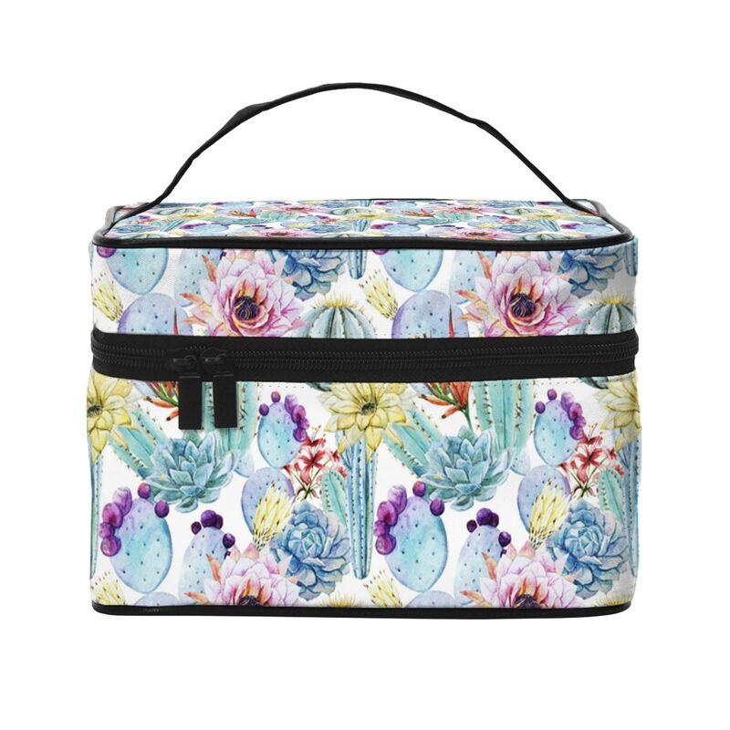 Carrying Portable Zip Travel Makeup Train Case Watercolor Cactus Travel Cosmetic Brush Bag Large Toiletry Bags for Girls Women
Carrying Portable Zip Travel Makeup Train Case Watercolor Cactus Travel Cosmetic Brush Bag Large Toiletry Bags for Girls Women