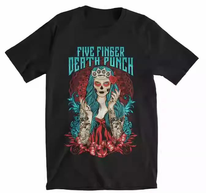 Five Fingers Death Punch California Metal Band Hardcore Rock T-Shirt Comfortable and Breathable Men and Women 4XL
Five Fingers Death Punch California Metal Band Hardcore Rock T-Shirt Comfortable and Breathable Men and Women 4XL