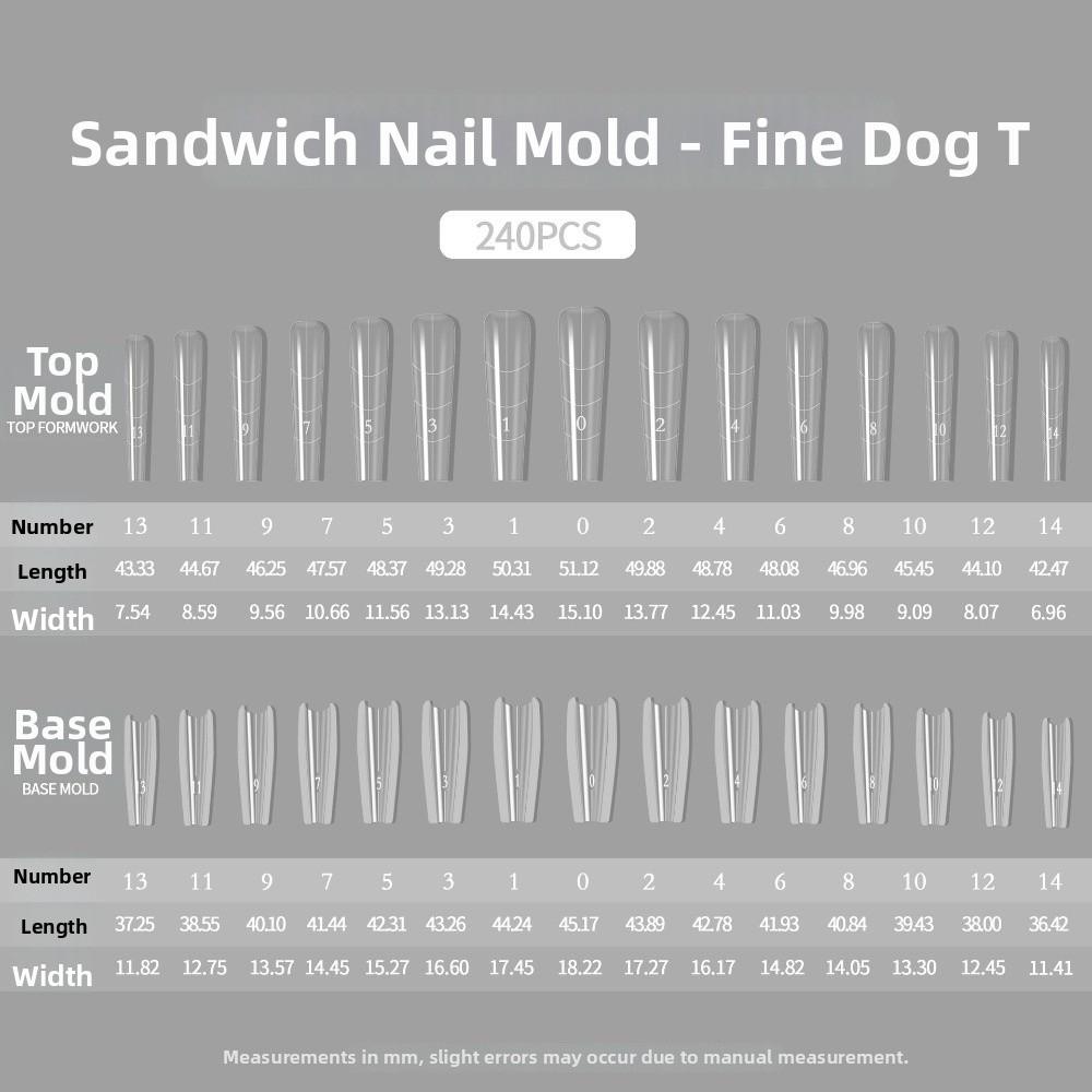 240Pcs Full Coverage Nail Extension Mold Almond Shape Reusable Nail Mold Manicure Tools A
240Pcs Full Coverage Nail Extension Mold Almond Shape Reusable Nail Mold Manicure Tools A