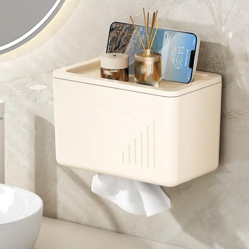 Plastic Toilet Paper Roll Storage Light Luxury Wall Mounted Storage Box Toilet Tissue Box Bathroom серый
Plastic Toilet Paper Roll Storage Light Luxury Wall Mounted Storage Box Toilet Tissue Box Bathroom серый