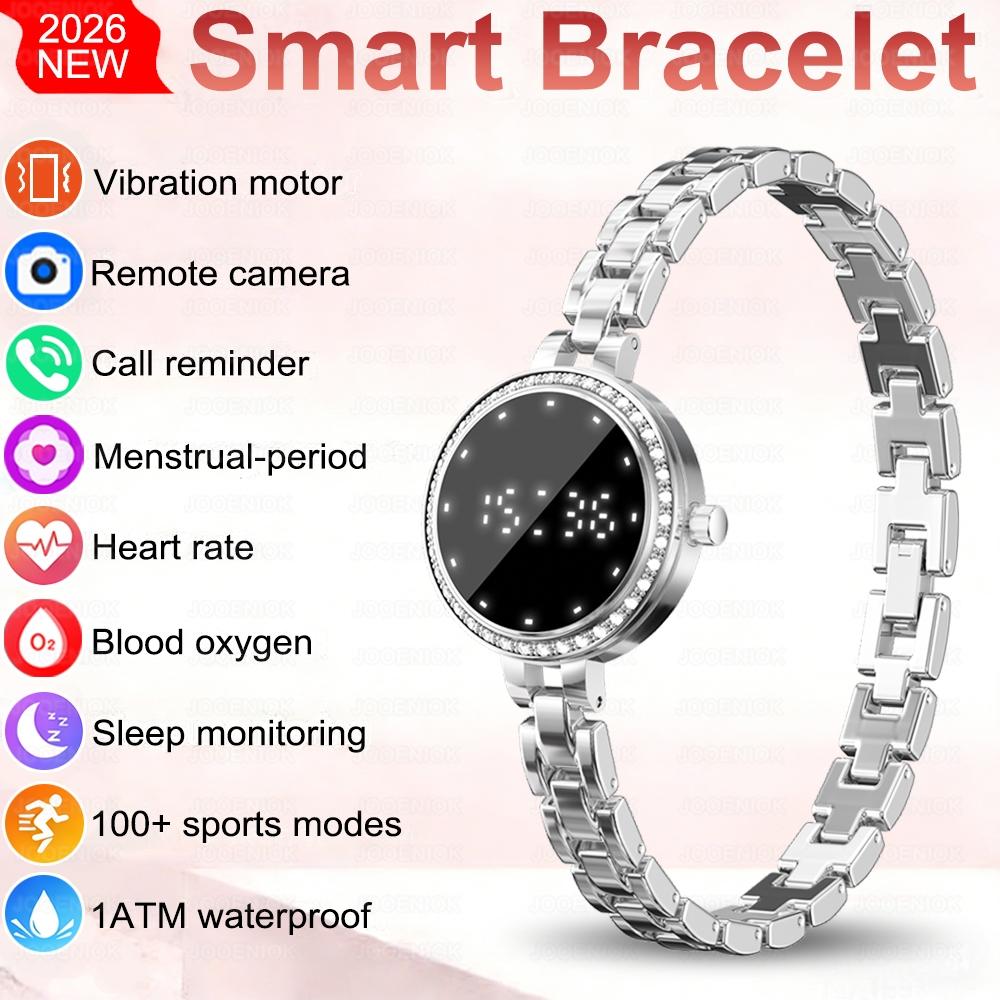 Fashionable Women’s Diamond Smart Bracelet Heart Rate Stress and Sleep Monitoring Water-Resistant New Smart Bracelet
Fashionable Women’s Diamond Smart Bracelet Heart Rate Stress and Sleep Monitoring Water-Resistant New Smart Bracelet