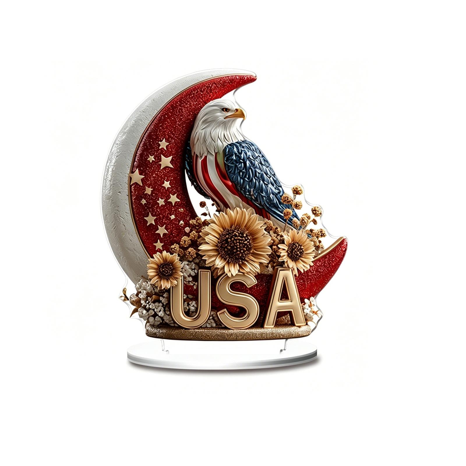Independence Day 2D Flat Acrylic Ornament And Moon Desktop Decoration One Size
Independence Day 2D Flat Acrylic Ornament And Moon Desktop Decoration One Size
