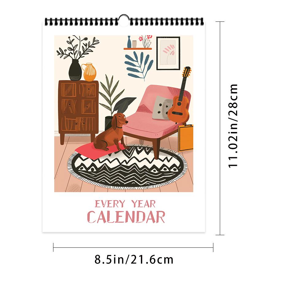 1pc 2026 Wall Calendar,Cartoon Dog Sketch Series,12 Beautiful Designs,Monthly Plans,Perfect Gift for Birthday,Christmas,New Year
1pc 2026 Wall Calendar,Cartoon Dog Sketch Series,12 Beautiful Designs,Monthly Plans,Perfect Gift for Birthday,Christmas,New Year