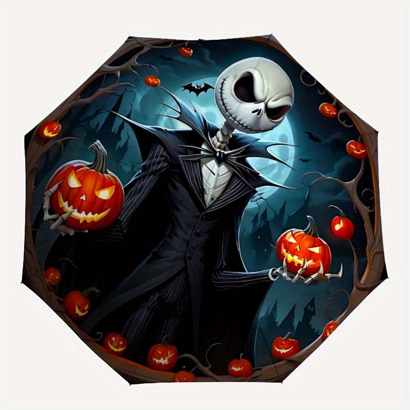 1pc Halloween Jack Skellington Automatic Umbrella | Portable Foldable 8-Rib Manual Open, Casual Accessory, Durable Canopy yy250823032
1pc Halloween Jack Skellington Automatic Umbrella | Portable Foldable 8-Rib Manual Open, Casual Accessory, Durable Canopy yy250823032