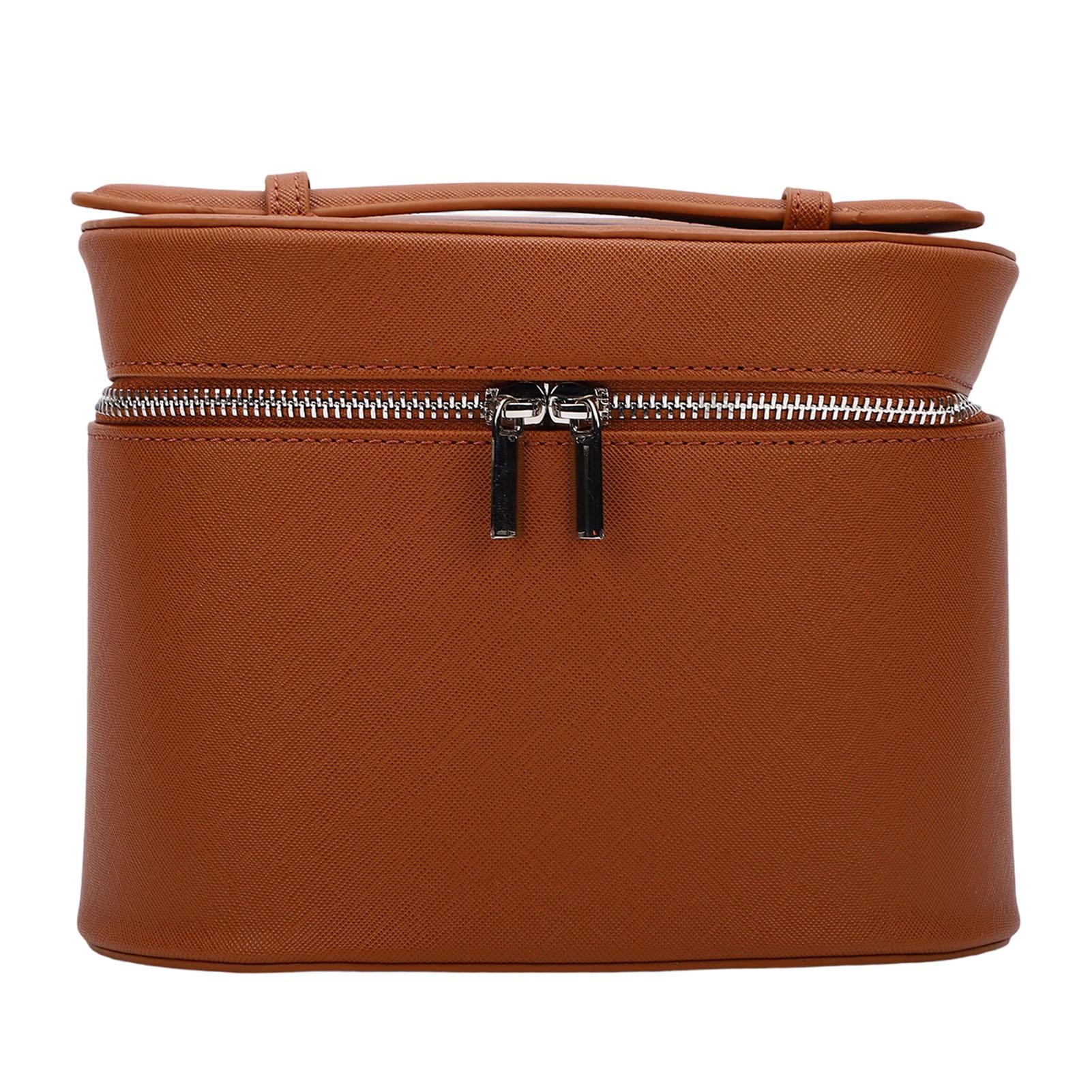 Travel Toiletry Bag PU Leather Makeup Cosmetic Organizer Bag with Removable Dividers Top Flip Cover for Women Coffee
Travel Toiletry Bag PU Leather Makeup Cosmetic Organizer Bag with Removable Dividers Top Flip Cover for Women Coffee