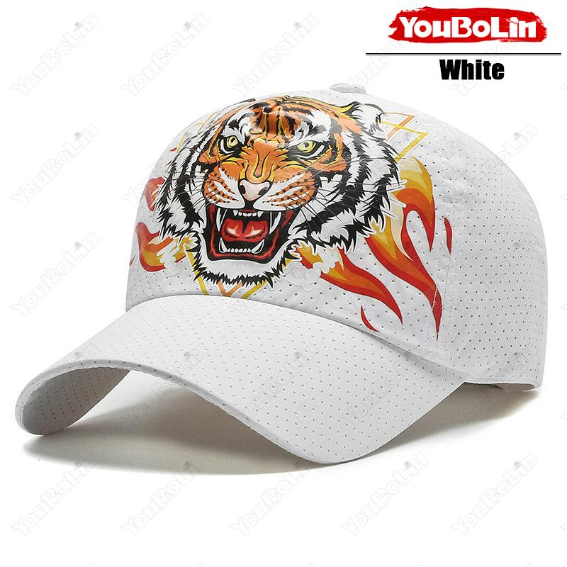 Quick-Dry Tiger Head Hat, Mesh Ventilation & Perforated Crown, Ethnic Style Printed Baseball Cap For Summer Beach
Quick-Dry Tiger Head Hat, Mesh Ventilation & Perforated Crown, Ethnic Style Printed Baseball Cap For Summer Beach