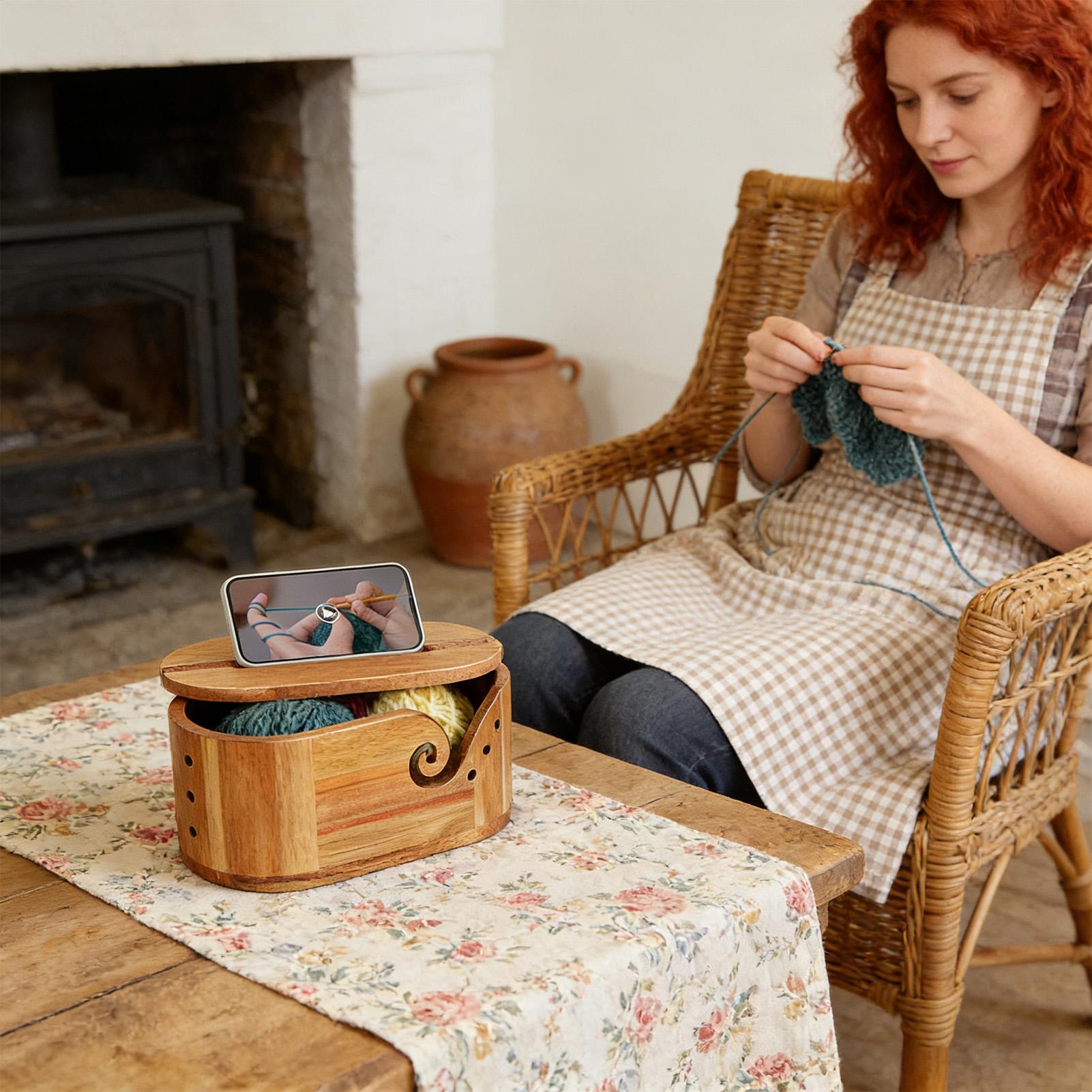 Oval Wooden Yarn Bowl with Lid Smooth Knitting Yarn Storage Holder Crochet Bowl with Double Curling Slot for Handcrafting China Mainland
Oval Wooden Yarn Bowl with Lid Smooth Knitting Yarn Storage Holder Crochet Bowl with Double Curling Slot for Handcrafting China Mainland