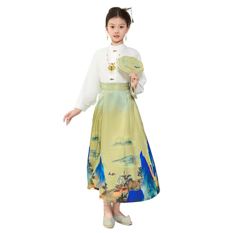 Guniya Girls New Chinese Style Horse-Face Skirt Set 130
Guniya Girls New Chinese Style Horse-Face Skirt Set 130