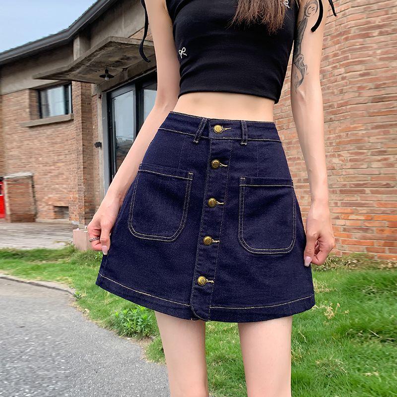 Plus size women clothing Summer New Dark Blue Single-Breasted A Word Cover Slim Anti-exposure Denim Short Culottes M-4XL Dark Blue 4XL
Plus size women clothing Summer New Dark Blue Single-Breasted A Word Cover Slim Anti-exposure Denim Short Culottes M-4XL Dark Blue 4XL