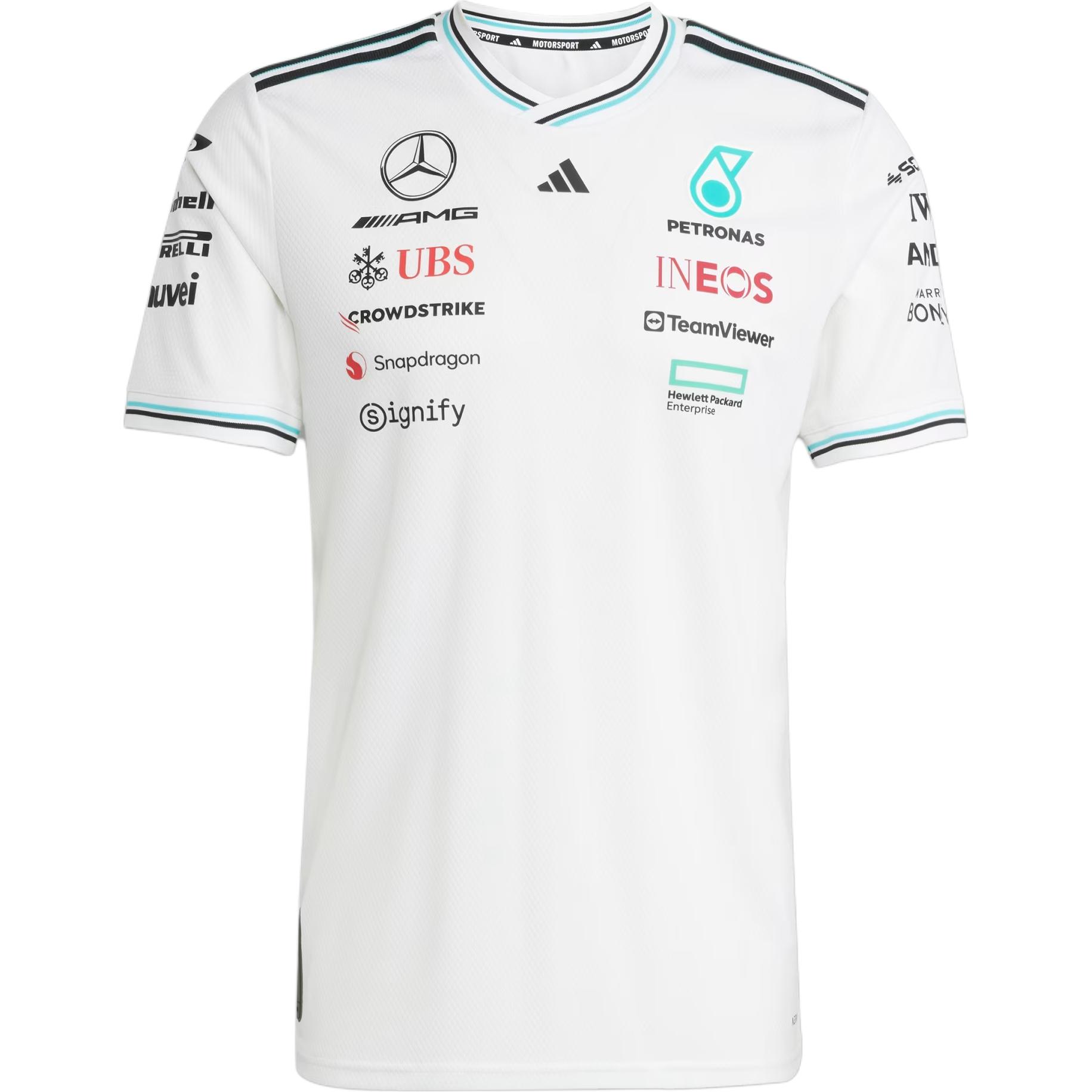 Adidas X Mercedes-Amg Petronas F1 Team Ss25 Driver Jersey Authentic Striped Logo Letter Crew Neck Short Sleeve T-Shirt Men Tops White Black JX5795 XL
Adidas X Mercedes-Amg Petronas F1 Team Ss25 Driver Jersey Authentic Striped Logo Letter Crew Neck Short Sleeve T-Shirt Men Tops White Black JX5795 XL