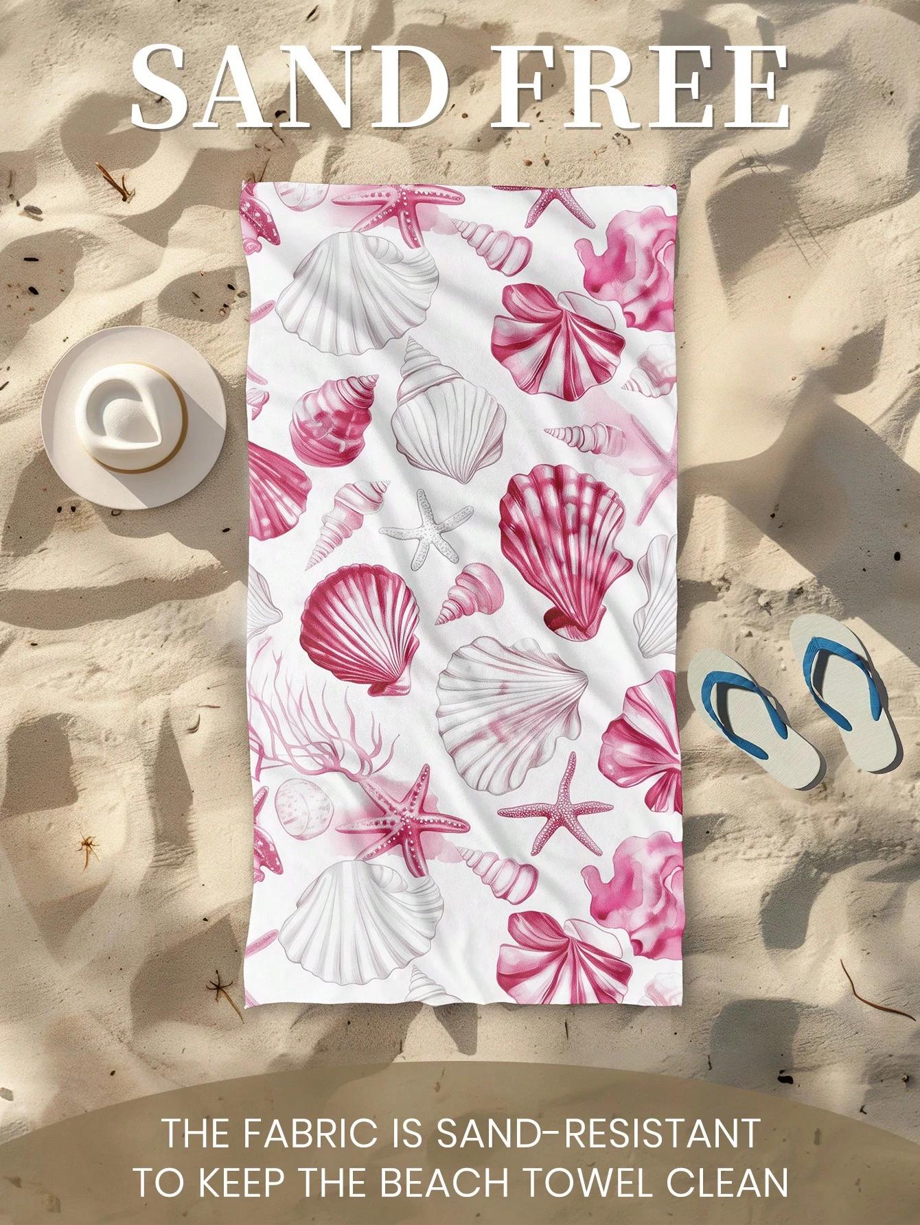 Pink Seashell Beach Towel Single Sided 2D Print Soft Quick Dry Microfiber Beach Towel Pool Beach Travel Decor Coastal Vibe Gift W40*H60(CM)
Pink Seashell Beach Towel Single Sided 2D Print Soft Quick Dry Microfiber Beach Towel Pool Beach Travel Decor Coastal Vibe Gift W40*H60(CM)