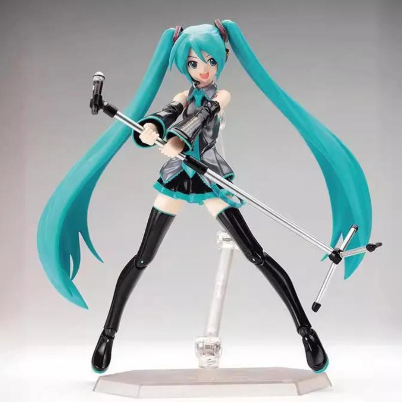 New 15cm Hatsune Miku Anime Girl Figure Figma 014 Virtual Singer Miku Joint Movable Model Statue Kids Toys Doll Collection Gifts
New 15cm Hatsune Miku Anime Girl Figure Figma 014 Virtual Singer Miku Joint Movable Model Statue Kids Toys Doll Collection Gifts