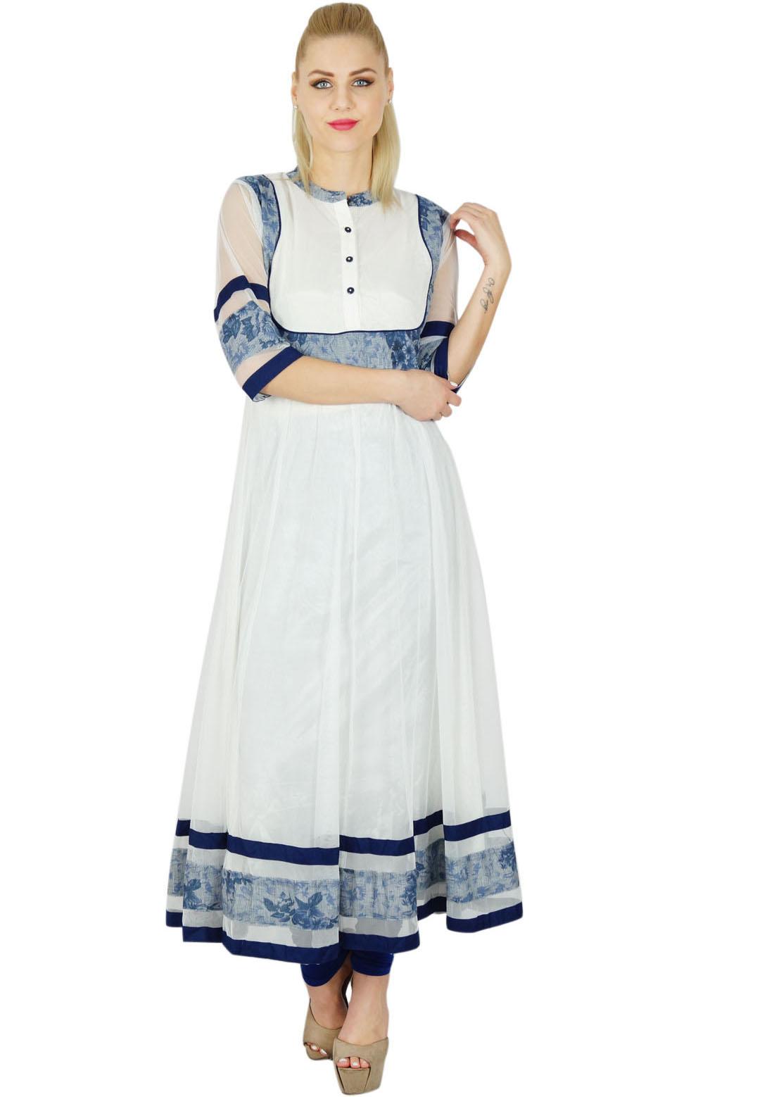 Bimba Women White Anarkali custom Kurti Long Flaired Net Kurta Sheer Sleevles Top Ethnic 10 белый
Bimba Women White Anarkali custom Kurti Long Flaired Net Kurta Sheer Sleevles Top Ethnic 10 белый