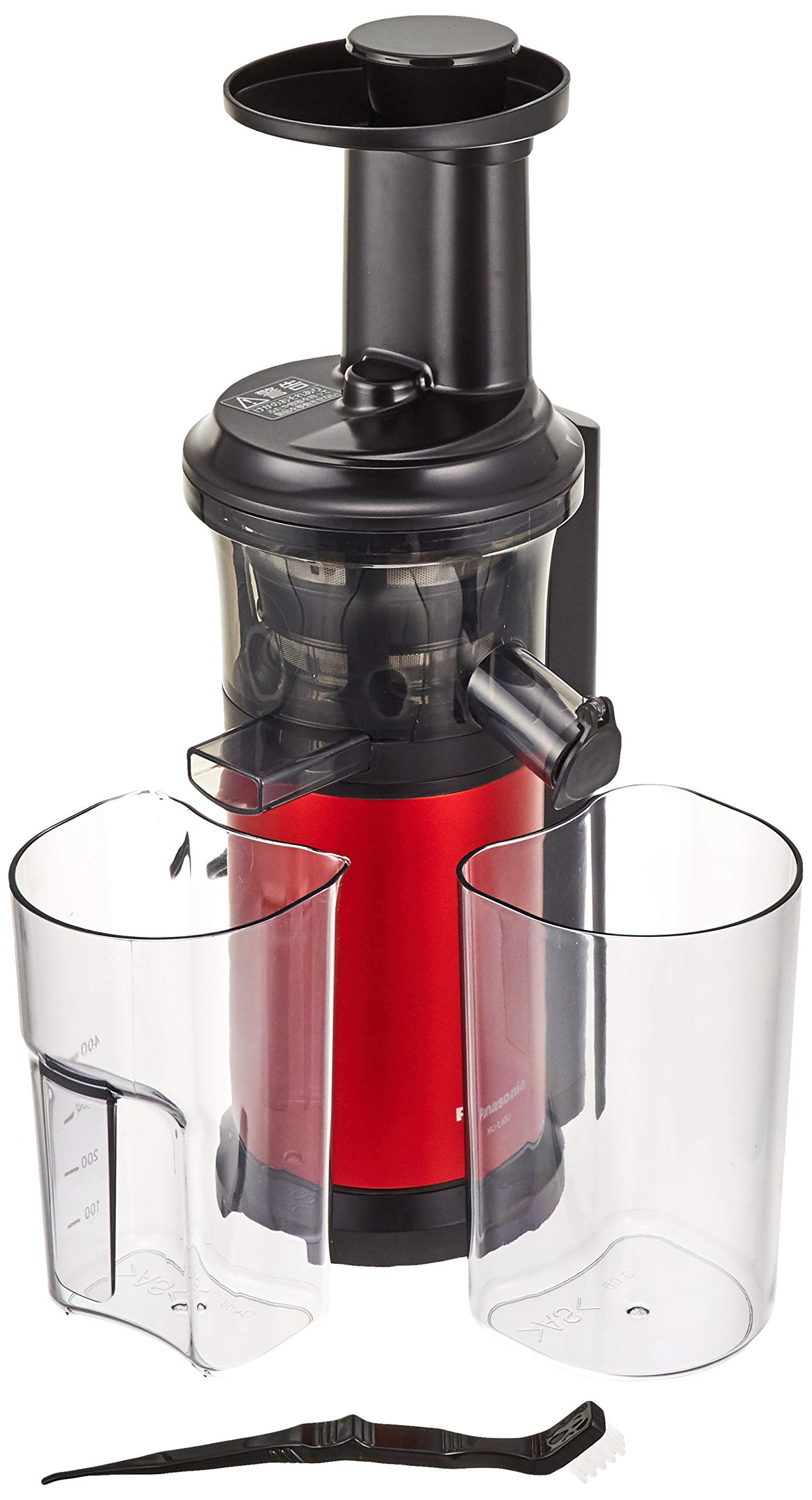 Panasonic Juicer Low Speed Vitamin Server Cold Press Compatible Recipe Book Included Metallic Red MJ-L400-R
Panasonic Juicer Low Speed Vitamin Server Cold Press Compatible Recipe Book Included Metallic Red MJ-L400-R