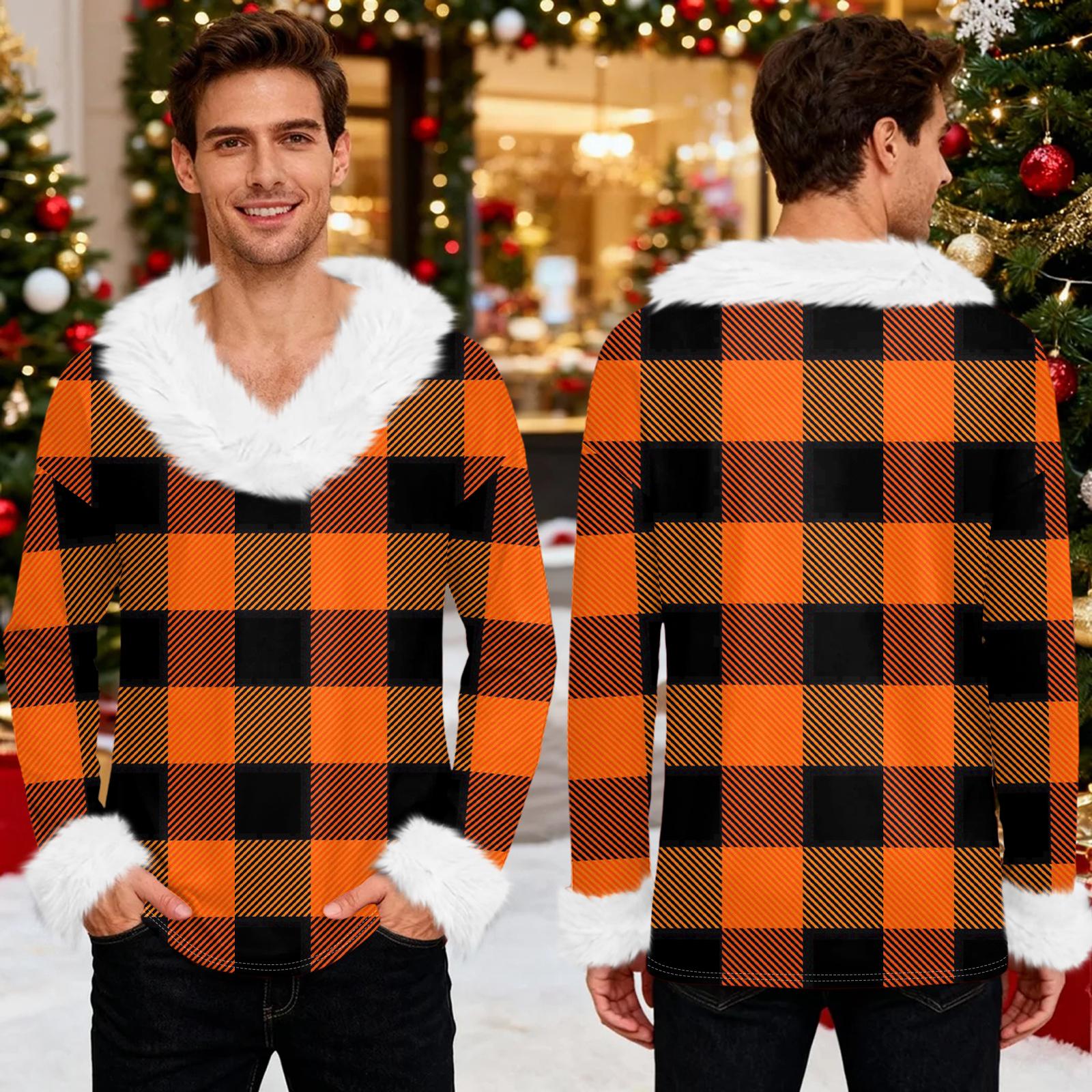 Мужское худи с рождественским принтом и флисовой подкладкой | Праздничный свитшот с отделкой из искусственного меха и карманом | Праздничный пуловер большого размера свободного кроя XXXL шафрановый
Мужское худи с рождественским принтом и флисовой подкладкой | Праздничный свитшот с отделкой из искусственного меха и карманом | Праздничный пуловер большого размера свободного кроя XXXL шафрановый