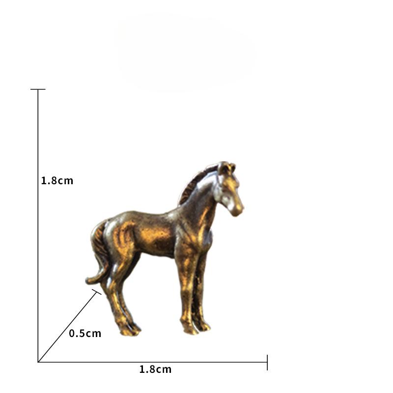 1pc Miniature Antique Brass Long Tail Horse Figurines Feng Shui Ornament Copper Zodiac Animal Mini Desktop Crafts Home Decor
1pc Miniature Antique Brass Long Tail Horse Figurines Feng Shui Ornament Copper Zodiac Animal Mini Desktop Crafts Home Decor