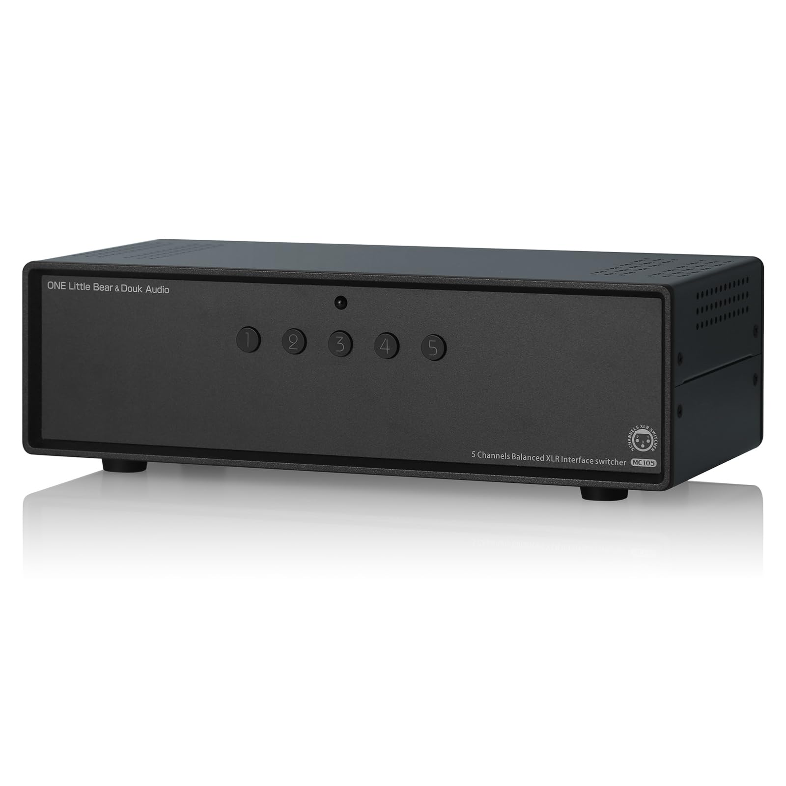 XLR Selector Box Audio Switcher 5 Way Splitter for Amplifier 1(5)-in-5(1)-Out (1-IN-5-OUT)
XLR Selector Box Audio Switcher 5 Way Splitter for Amplifier 1(5)-in-5(1)-Out (1-IN-5-OUT)