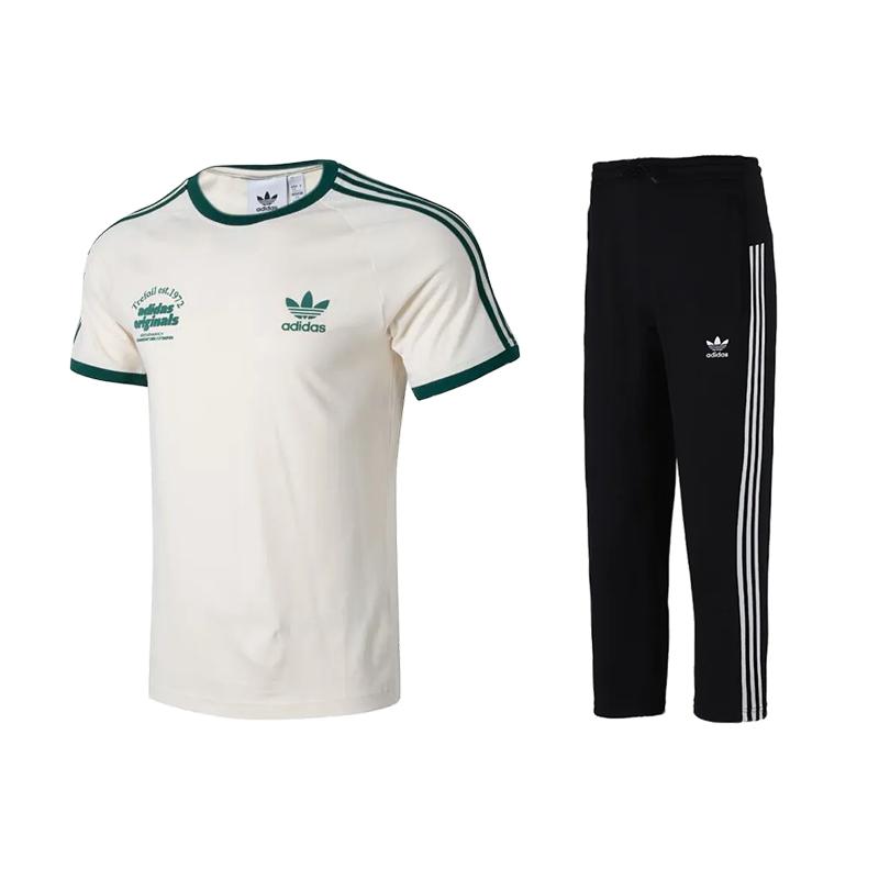Adidas Striped Print Crew Neck Short Sleeve Mid Waist Long Pants Casual Sports Set Men sets IU0217+H09121 XS
Adidas Striped Print Crew Neck Short Sleeve Mid Waist Long Pants Casual Sports Set Men sets IU0217+H09121 XS