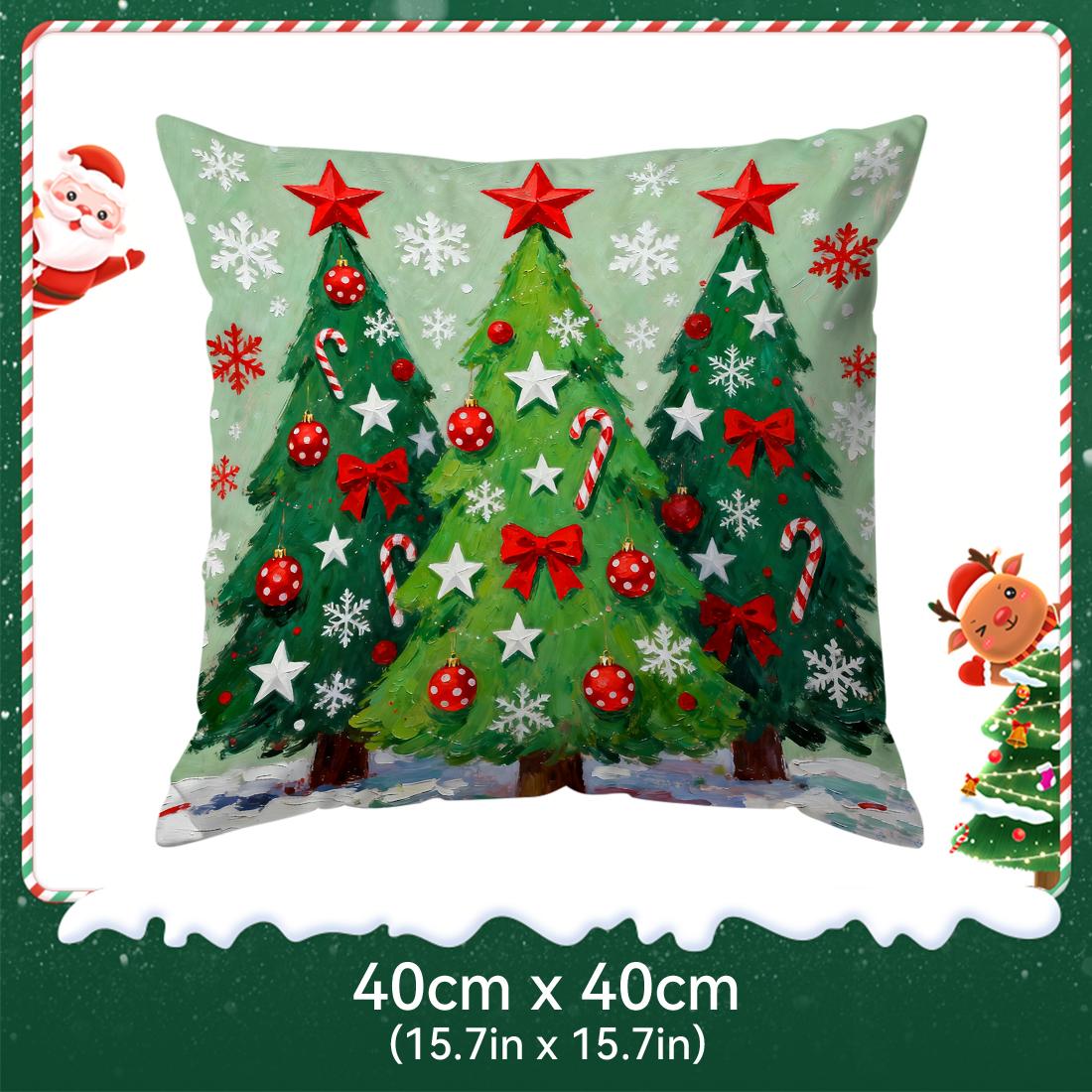 cartoon christmas tree snowman Cushions Pillowcase Polyester Cushion Cover Throw Pillow Pillowcover Home Car Sofa Decor 40x40cm
cartoon christmas tree snowman Cushions Pillowcase Polyester Cushion Cover Throw Pillow Pillowcover Home Car Sofa Decor 40x40cm